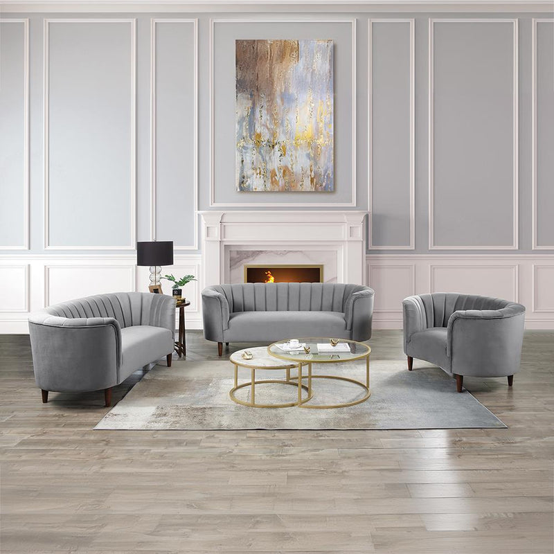 Acme Furniture Millephri LV00167 Loveseat - Grey IMAGE 7