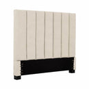 Primo International Athens King Headboard - Linen Cream IMAGE 1