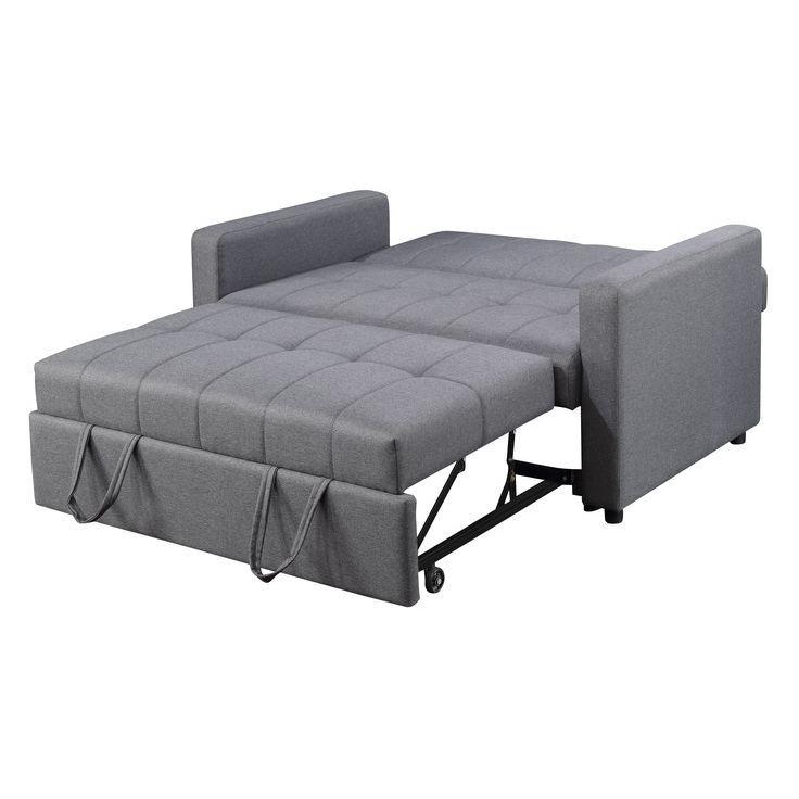 Acme Furniture Vaiknock Fabric Full Sleeper Loveseat LV00177 IMAGE 5
