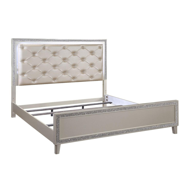 Acme Furniture Sliverfluff California King Upholstered Panel Bed BD00237CK IMAGE 4