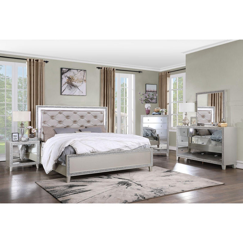 Acme Furniture Sliverfluff California King Upholstered Panel Bed BD00237CK IMAGE 7