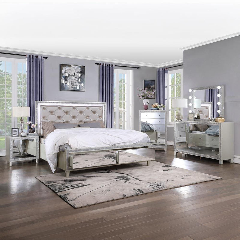Acme Furniture Sliverfluff BD00242Q Queen Bed with LED & Storage IMAGE 6