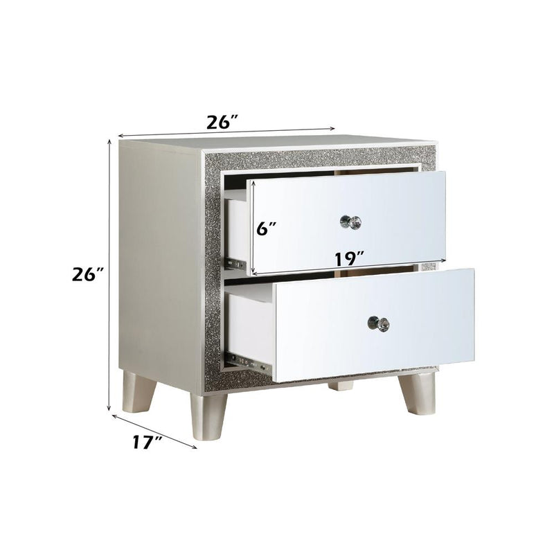 Acme Furniture Sliverfluff BD00243 Nightstand IMAGE 7