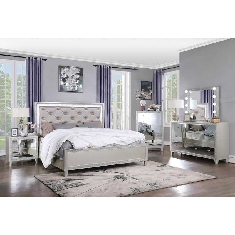 Acme Furniture Sliverfluff BD00245 Mirror with Light IMAGE 3