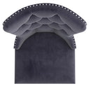 !nspire Hollis 202-614GRY Dining Chair - Grey and Chrome IMAGE 6