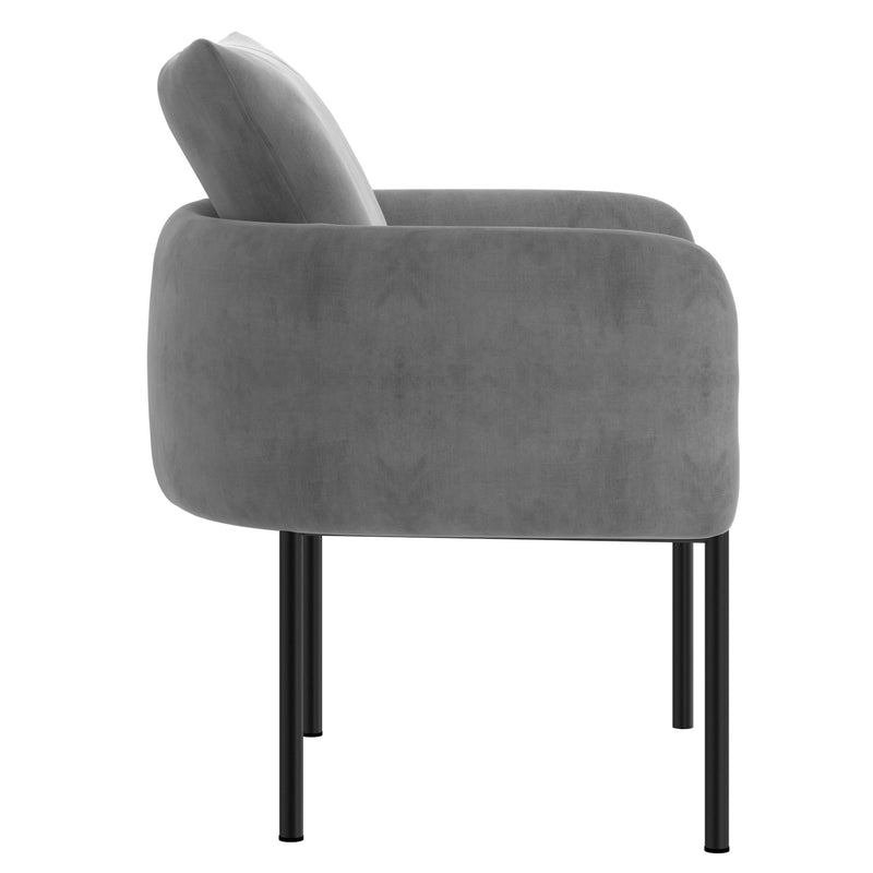 !nspire Petrie 403-556GY/BK Accent Chair - Grey and Black IMAGE 3