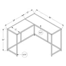 Monarch I 2155 Accent Table - Dark Taupe/Black IMAGE 5