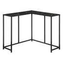 Monarch I 2158 Accent Table - Black Marble/Black IMAGE 2