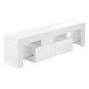 Monarch I 3548 TV Stand - High Glossy White IMAGE 1