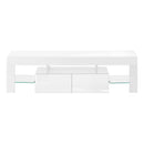 Monarch I 3548 TV Stand - High Glossy White IMAGE 2