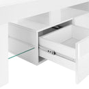 Monarch I 3548 TV Stand - High Glossy White IMAGE 8