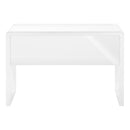 Monarch I 7580 Computer Desk - High Glossy White IMAGE 4