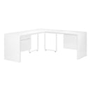 Monarch I 7582 Computer Desk - High Glossy White IMAGE 1