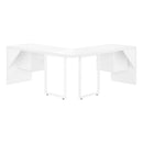 Monarch I 7582 Computer Desk - High Glossy White IMAGE 4