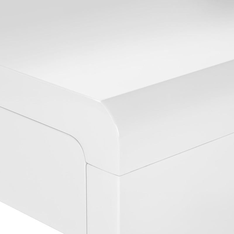 Monarch I 7582 Computer Desk - High Glossy White IMAGE 6