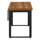 Monarch I 7675 Adjustable Height Computer Desk - Walnut/Black IMAGE 4