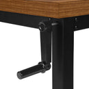 Monarch I 7675 Adjustable Height Computer Desk - Walnut/Black IMAGE 7