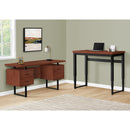 Monarch I 7676 Adjustable Height Computer Desk - Cherry/Black IMAGE 13