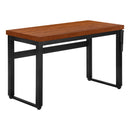 Monarch I 7676 Adjustable Height Computer Desk - Cherry/Black IMAGE 1