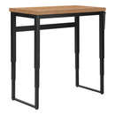 Monarch I 7677 Adjustable Height Computer Desk - Reclaimed Wood/Black IMAGE 2