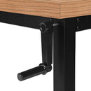 Monarch I 7677 Adjustable Height Computer Desk - Reclaimed Wood/Black IMAGE 7
