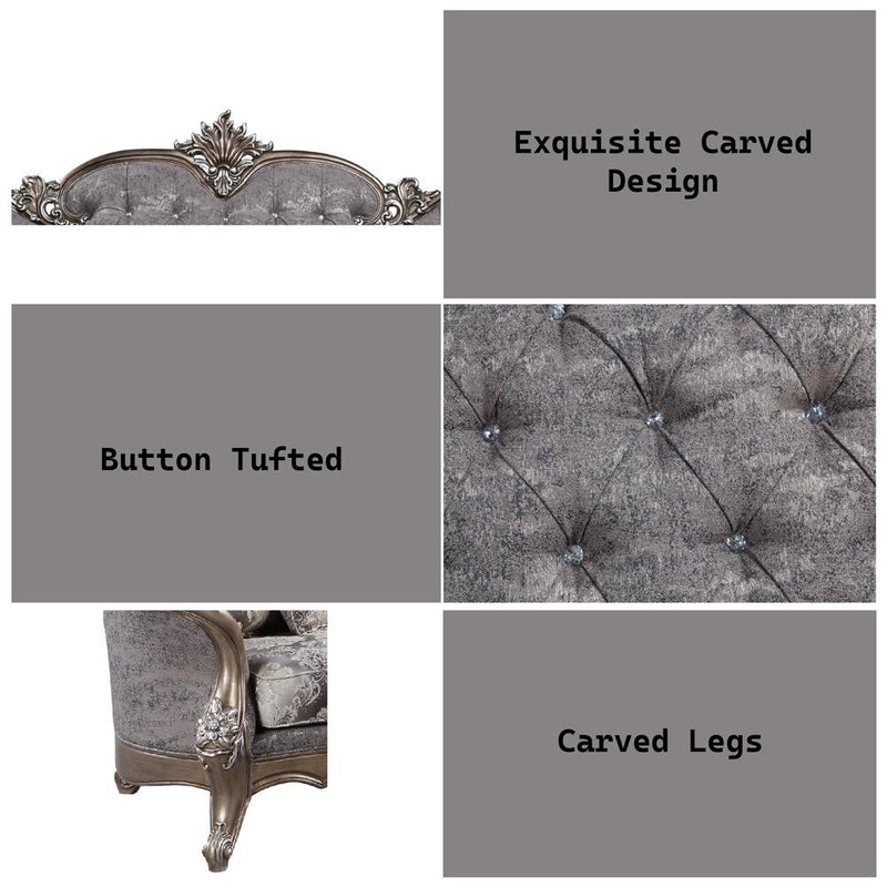 Acme Furniture Elozzol LV00299 Sofa with 5 Pillows IMAGE 7