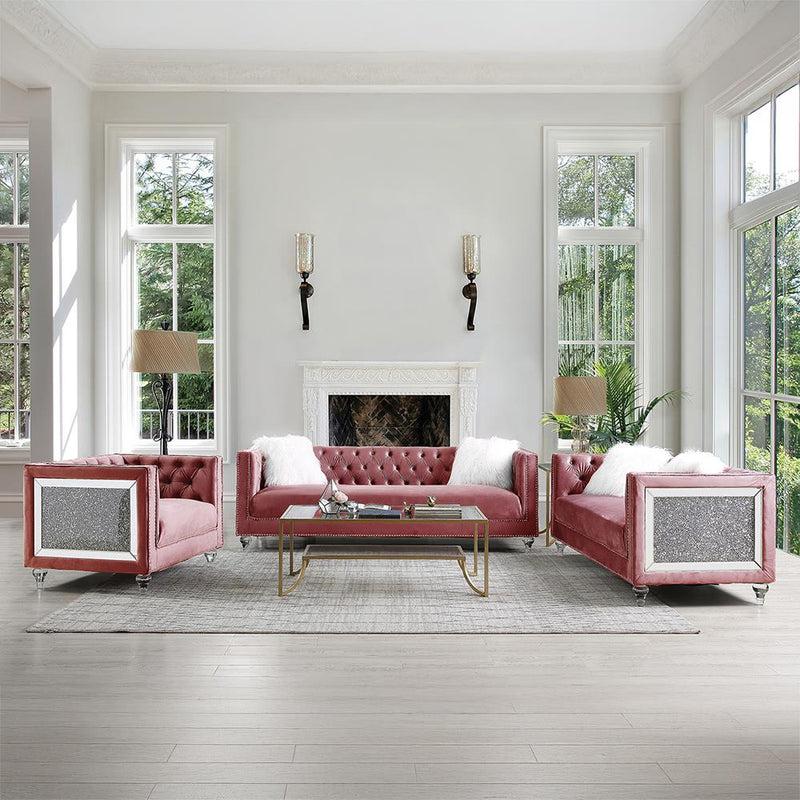 Acme Furniture Heibero II LV00327 Sofa with 2 Pillows IMAGE 9