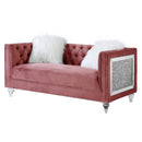 Acme Furniture HeiberoII LV00328 Loveseat - Pink IMAGE 2