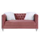Acme Furniture HeiberoII LV00328 Loveseat - Pink IMAGE 3
