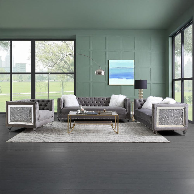 Acme Furniture Heibero II LV00330 Sofa with 2 Pillows IMAGE 7