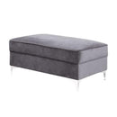 Acme Furniture Bovasis LV00369 Ottoman - Grey IMAGE 1