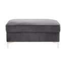 Acme Furniture Bovasis LV00369 Ottoman - Grey IMAGE 2
