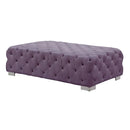 Acme Furniture Qokmis LV00390 Ottoman - Purple IMAGE 1