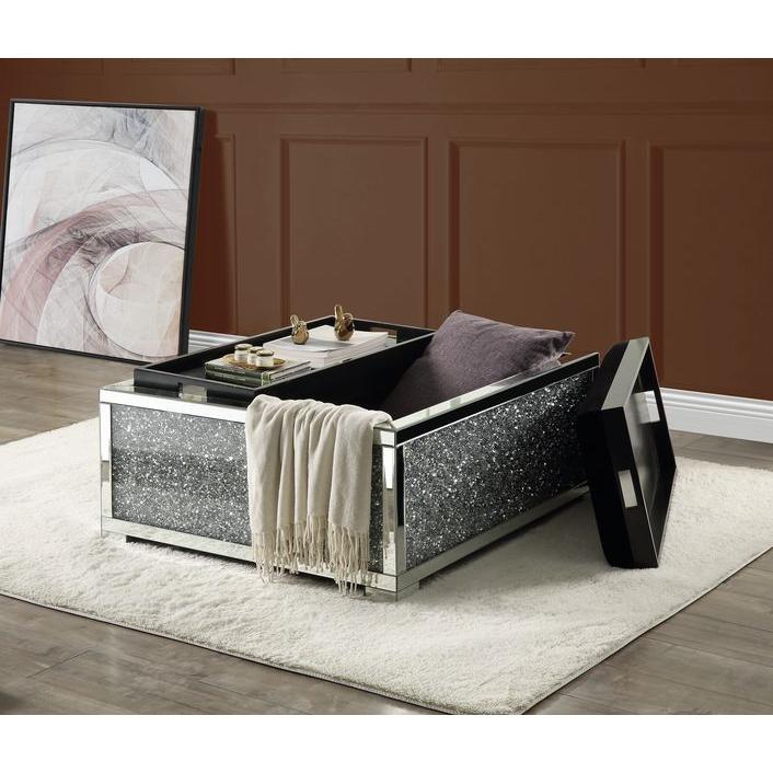 Acme Furniture Noralie Fabric Storage Ottoman AC00531 IMAGE 5