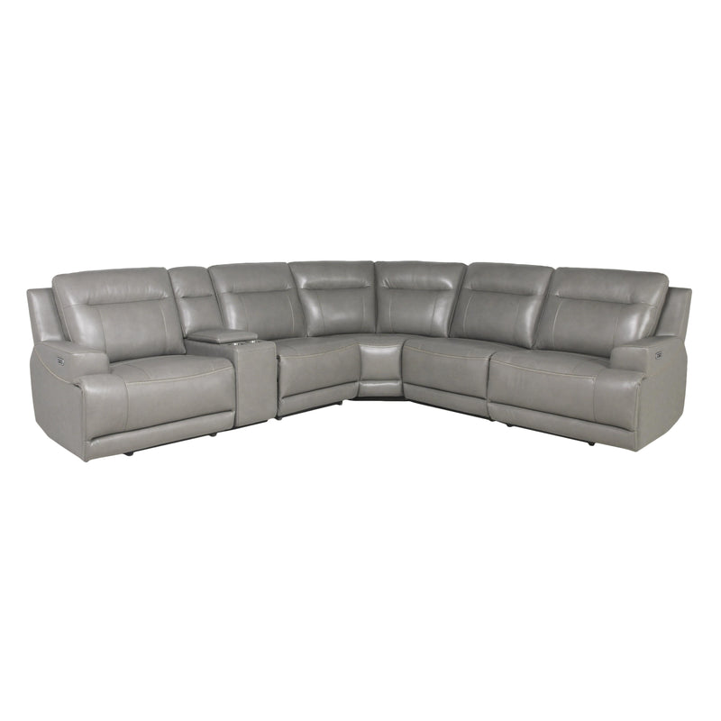 Signature Design by Ashley Goal Keeper Power Reclining Leather Look 6 pc Sectional U2360331/U2360346/U2360357/U2360358/U2360362/U2360377 IMAGE 1