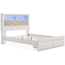 Signature Design by Ashley Altyra B2640B19 Queen Upholstered Bookcase Bed with Storage IMAGE 5