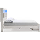 Signature Design by Ashley Altyra B2640B30 King Upholstered Bookcase Bed with Storage IMAGE 3