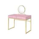 Acme Furniture Coleen AC00668 Vanity Desk - Pink IMAGE 1