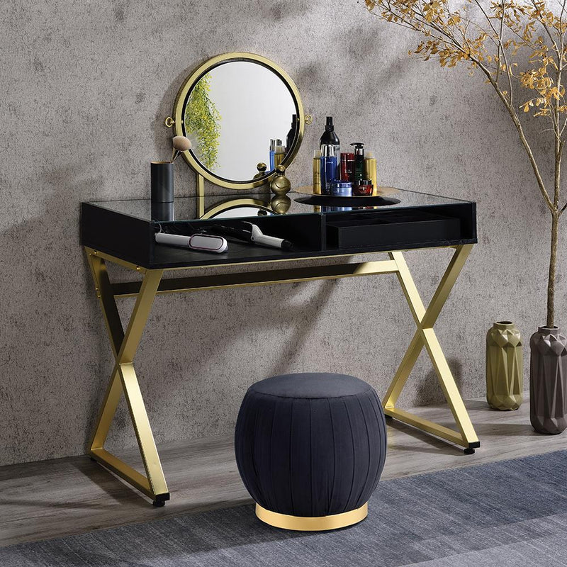 Acme Furniture Coleen AC00669 Vanity Desk with Mirror & Jewelry Tray IMAGE 5