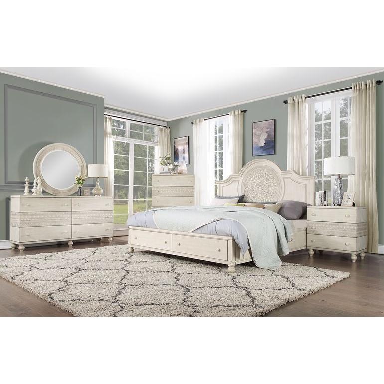 Acme Furniture Roselyne King Panel Bed with Storage BD00694EK IMAGE 5