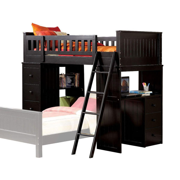 Acme Furniture Willoughby 10980W Loft Bed - Black IMAGE 1