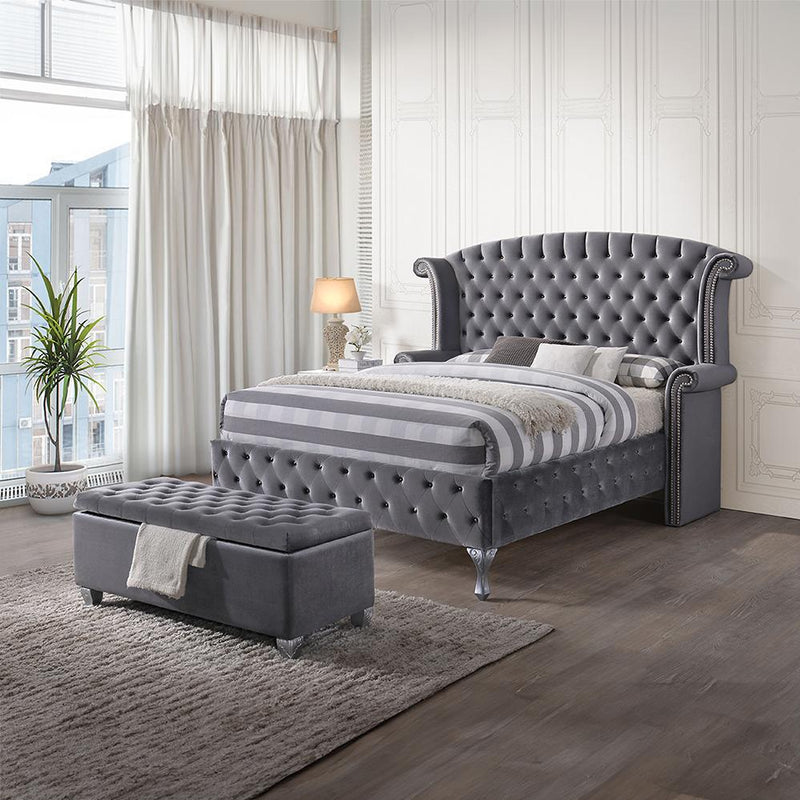Acme Furniture Rebekah 96546 Bench with Storage IMAGE 4