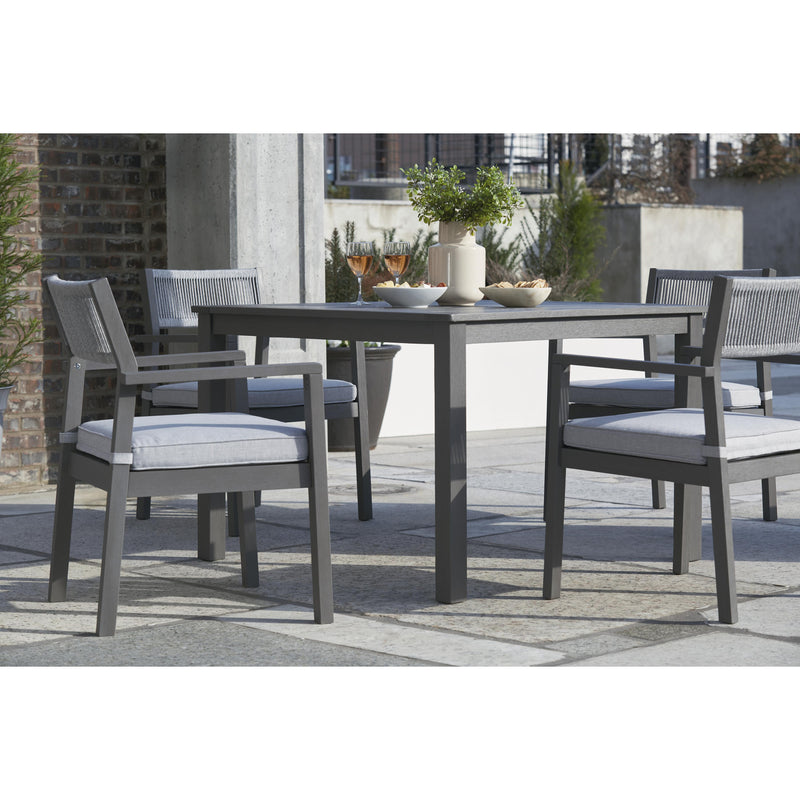 Signature Design by Ashley Eden Town P358-615 Square Dining Table with Umbrella Option IMAGE 5