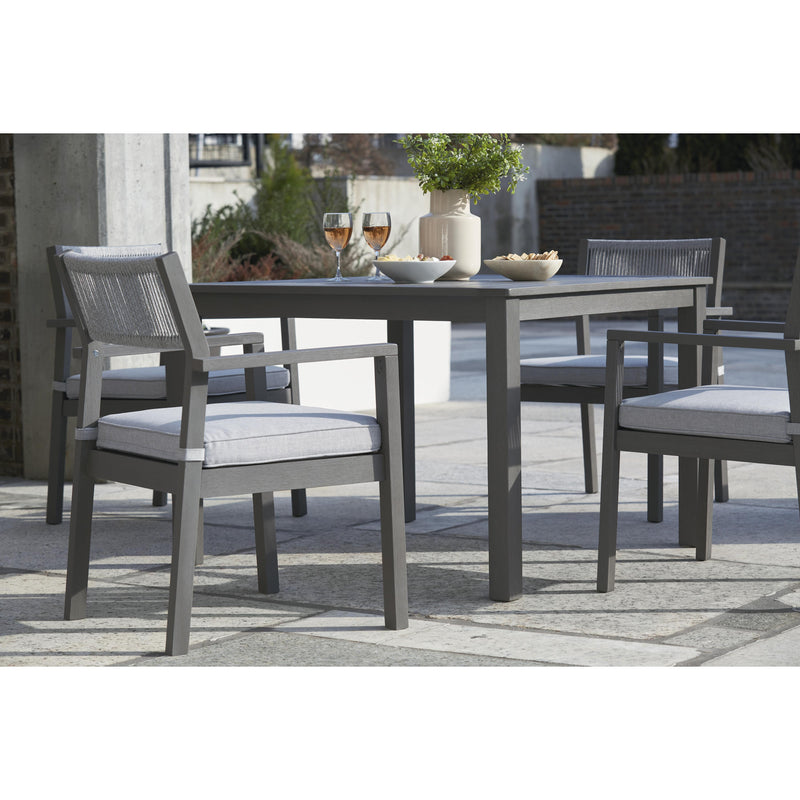 Signature Design by Ashley Eden Town P358-615 Square Dining Table with Umbrella Option IMAGE 6