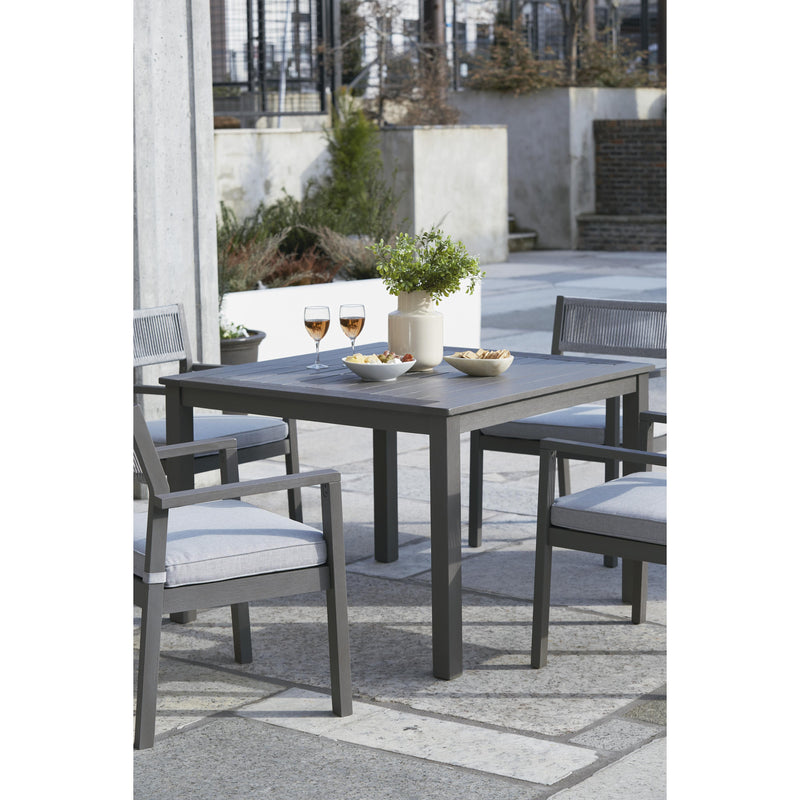 Signature Design by Ashley Eden Town P358-615 Square Dining Table with Umbrella Option IMAGE 8