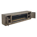 Signature Design by Ashley Krystanza W760W1 TV Stand with Electric Fireplace IMAGE 2