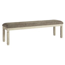 Signature Design by Ashley Bolanburg D647-08 Extra Large Upholstered Dining Room Bench IMAGE 1