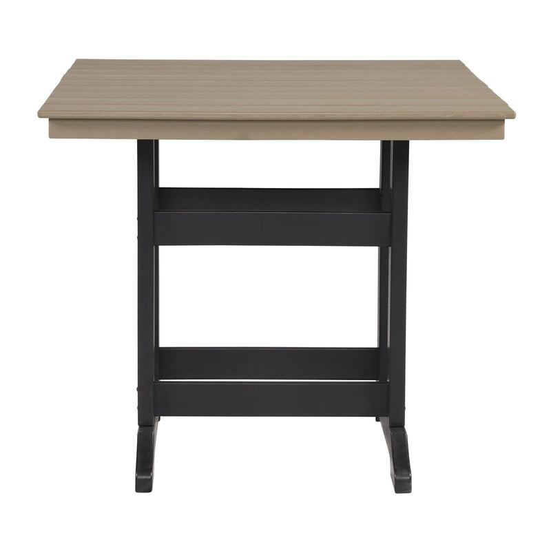 Signature Design by Ashley Fairen Trail P211-632 Square Counter Table with Umbrella Option IMAGE 2