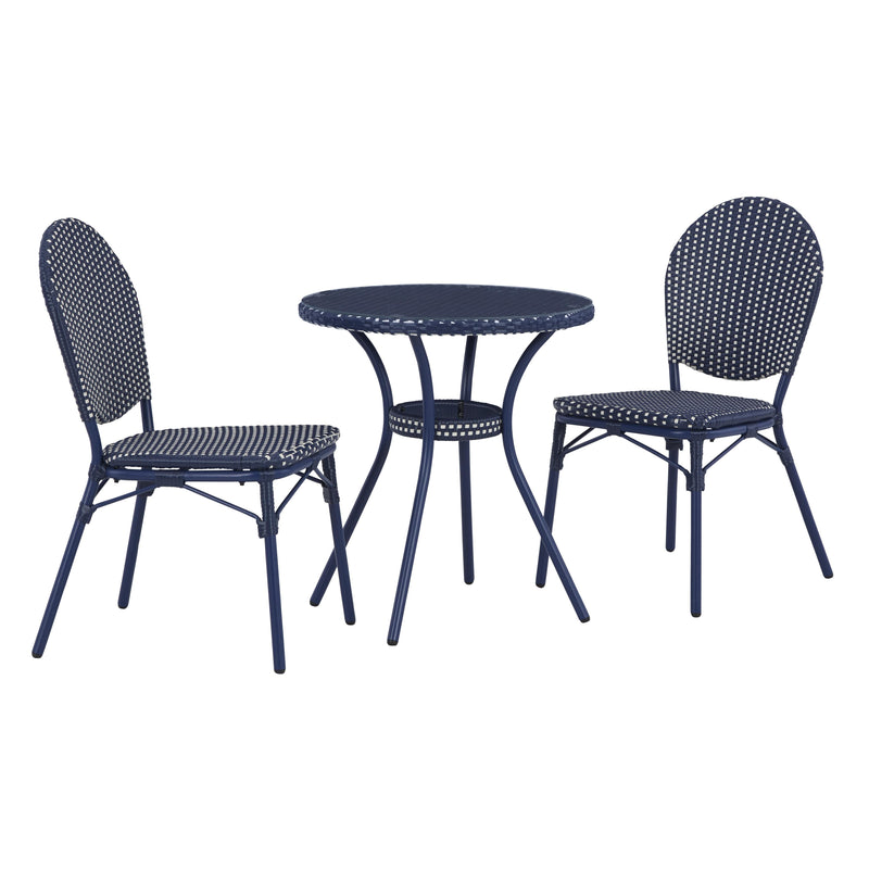 Signature Design by Ashley Odyssey Blue P216-050 Chairs with Table Set IMAGE 1