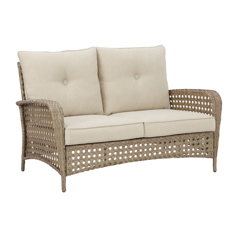 Signature Design by Ashley Braylee P345-035 Loveseat with Table IMAGE 2